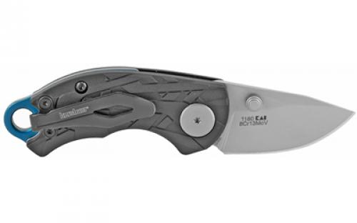 Kershaw Aftereffect, 1.7" Folding Knife, Drop Point, Plain Edge, 8CR13MOV Bead-Blasted, Black Glass-Filled Nylon Handle 1180