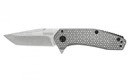Kershaw CATHODE, Folding Knife/Assisted, 4CR14, Stonewashed, Plain, Drop Point, SpeedSafe, Flipper, FRAME Lock, Reversible Carry, 2.25, Steel, Stonewashed, Box 1324