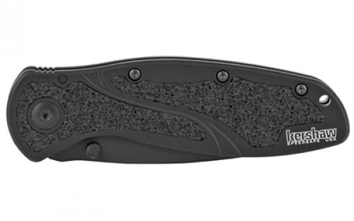 Kershaw Blur Tanto Assisted Folding Knife, 3.4", Serrated Edge, Sandvik 14C28N/DLC Coating, 6061-T6 Anodized Aluminum 1670TBLKST