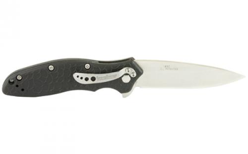 Kershaw OSO Sweet, Folding Knife/Assisted, 3", 8CR13MOV, Satin, Glass-Filled Nylon, Plain, Drop Point, Speedsafe, Liner Lock, Reversible Carry 1830