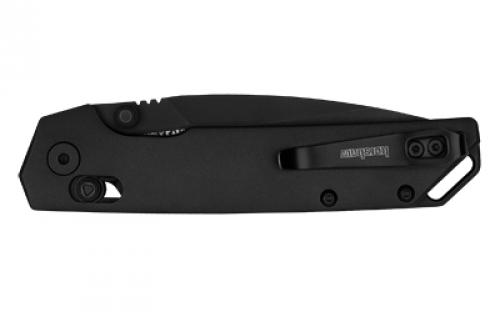 Kershaw Iridium, 3.4" Folding Knife, Spear Point Plain Edge, 6061-T6 Aluminum Handle, D2 Steel, PVD Coated, Anodized Finish, Black 2038BLK