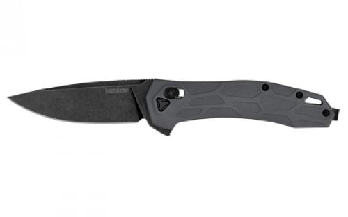 Kershaw Covalent, Folding Knife, Flipper Assisted Opening,Plain Edge, D2 Tool Steel, Black Oxide Coating, Glass Filled Nylon Handle, 3.2 Blade, 7.6 Overall Length, Includes Deep Carry Pocket Clip 2042