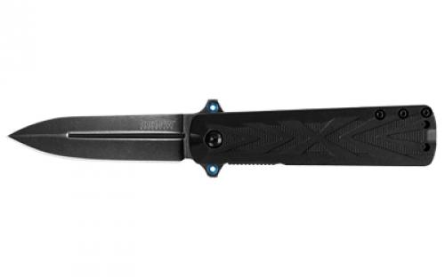 Kershaw Barstow, Folding Knife, 8CR13MOV, Black-Oxide, Plain, Spear Point, Flipper/Pocket Clip, 3, Glass-Filled Nylon 3960