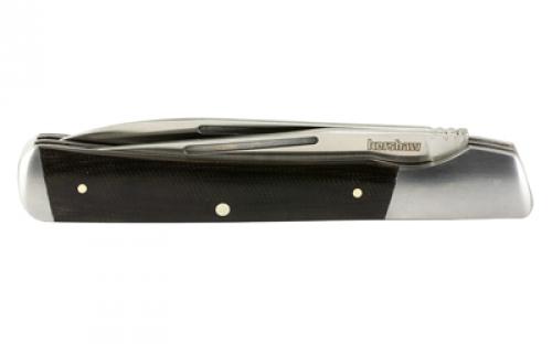 Kershaw Allegory, Folding Knife, 3.1" Blade, Spear Point,  Satin Finish, 7Cr17MoV Stainless Steel, Black Canvas Micarta Grips 4385