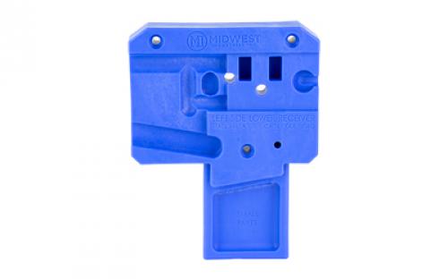 Midwest Industries Lower Receiver Block, Polymer Construction, Fits 223 Remington/556NATO Receivers, Blue MI-LRB