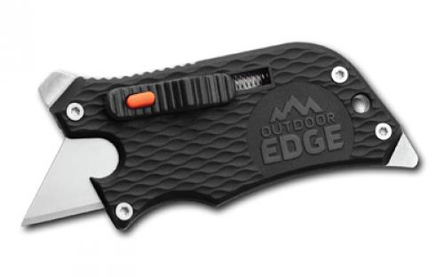 Outdoor Edge SLIDEWINDER, Folding Knife, Plain Edge, .75 Blade Length, 420J2 Stainless Steel, Black SWK-30C