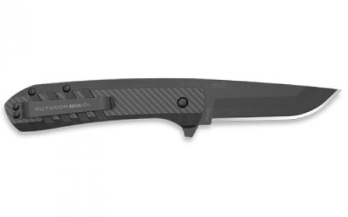 Outdoor Edge Razor VX4, Folding Knife, Plain Edge, 3" Blade Length, 7.5" Overall Length, 420J2 Stainless Steel, Includes (3) Standard Plain Edge and (1) Partially Serrated Blade, Black Oxide Finish, Carbon Fiber Scales, Ceramic Ball Bearing System, Stainless Steel Frame/Blade Holder, Reversible Deep Carry Clip VX430A-C
