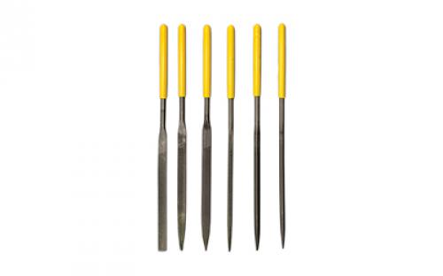 Otis Technology Pro Plus Gunsmithing File Set, 6 Piece, Yellow Grip FG-934