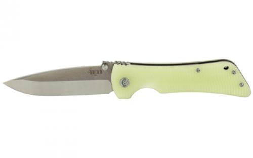 Zac Brown's Southern Grind Bad Monkey, Folding Knife, 4 Drop Point, Green J ade Handles, 14C-28N Stainless Steel, Satin Blade, Silver SG03030004