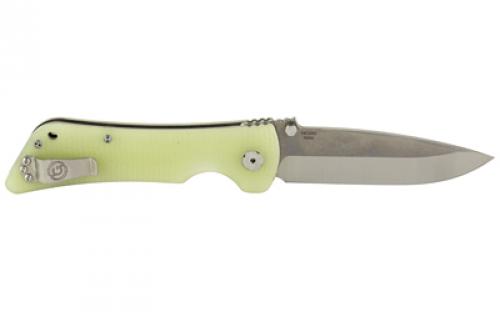 Zac Brown's Southern Grind Bad Monkey, Folding Knife, 4" Drop Point, Green J ade Handles, 14C-28N Stainless Steel, Satin Blade, Silver SG03030004
