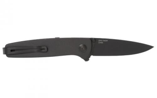 SOG Knives & Tools Twitch III, Folding Knife, 3.1" Drop Point Straight Edge, 154CM Stainless Steel, Titanium Nitride Finish, Black SOG-11-15-01-43