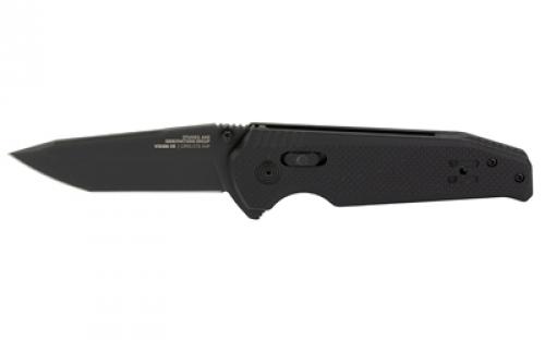 SOG Knives & Tools Pentagon XR, Folding Knife, 3.6 Straight Tanto Point, G10 Frame, Black, CTSXH Steel, Black Titanium Nitride Finish, Black SOG-12-57-01-57