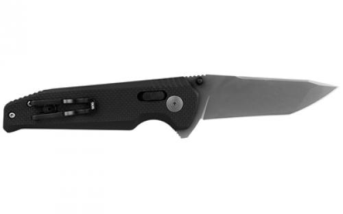 SOG Knives & Tools Vision XR, Folding Knife, 3.36" Tanto Point Straight Edge, G10 Handle, Cryo CTS XHP Steel, Titanium Nitride Finish, Black SOG-12-57-07-57