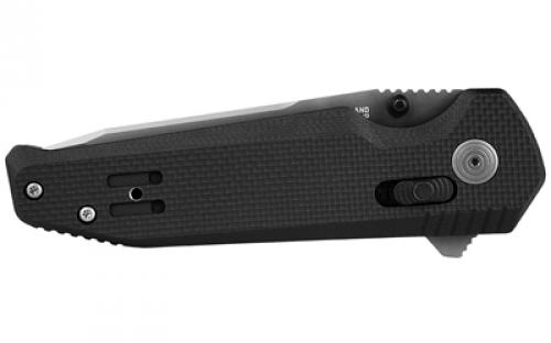 SOG Knives & Tools Vision XR, Folding Knife, 3.36" Tanto Point Straight Edge, G10 Handle, Cryo CTS XHP Steel, Titanium Nitride Finish, Black SOG-12-57-07-57