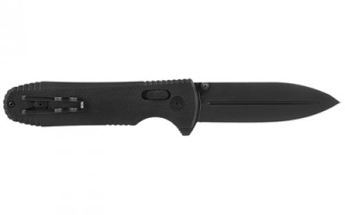 SOG Knives & Tools Pentagon XR, Folding Knife, 3.6" Spear Point Straight Edge, G10 Handle, Cryo CTS XHP Steel, Black SOG-12-61-01-57