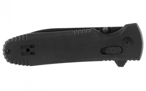 SOG Knives & Tools Pentagon XR, Folding Knife, 3.6" Spear Point Straight Edge, G10 Handle, Cryo CTS XHP Steel, Black SOG-12-61-01-57