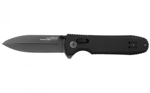 SOG Knives & Tools Pentagon XR, Folding Knife, 3.6 Spear Point Straight Edge, G10 Handle, Cryo CTS XHP Steel, Black and Graphite SOG-12-61-05-57