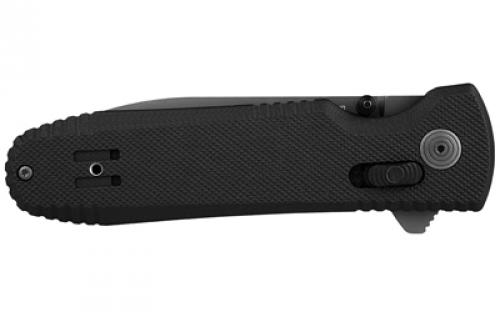 SOG Knives & Tools Pentagon XR, Folding Knife, 3.6" Spear Point Straight Edge, G10 Handle, Cryo CTS XHP Steel, Black and Graphite SOG-12-61-05-57