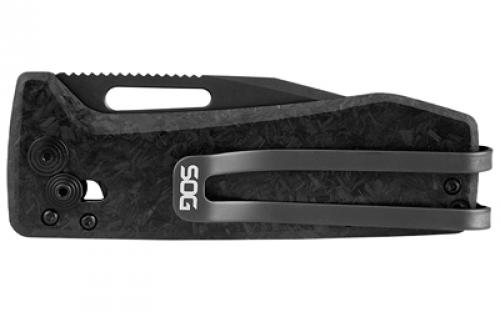 SOG Knives & Tools Ultra XR, Folding Knife, 2.8" Drop Point Straight Edge, Cryo S35VN Steel, Black SOG-12-63-05-57