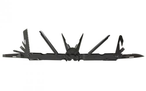 SOG Knives & Tools PowerLock EOD, V-Cutter, 18 Tool Multi-Tool, 420 Stainless Steel, Black Oxide Finish, Black, Includes Nylon Sheath SOG-B63N-CP