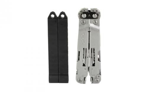 SOG Knives & Tools PowerAccess, Deluxe, 21 Tool Multi-Tool, 40 Stainless Steel, Black Oxide Finish, Black, Includes Nylon Sheath and 12 Piece Hex Bit Kit SOG-PA2001-CP