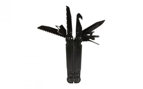 SOG Knives & Tools PowerAccess, Assist MT, 21 Tool Multi-Tool, 5Cr15MoV Steel, Black Oxide Finish, Black, Includes Nylon Sheath and 12 Piece Hex Bit Kit, Box, Black Oxide, 5Cr15MoV SOG-PA3002-CP