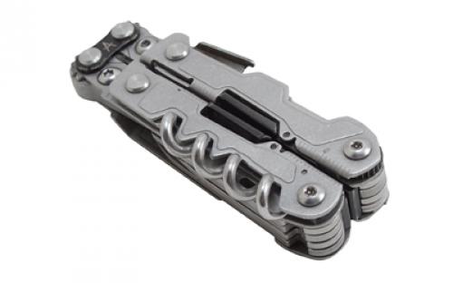 SOG Knives & Tools Powerlitre, 17 Tool Multi-Tool, Stainless Steel, Stonewashed Finish, Silver SOG-PL1001-CP