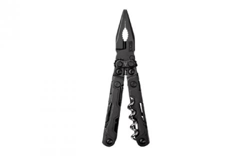 SOG Knives & Tools Powerlitre, 17 Tool Multi-Tool, Stainless Steel, Black Oxide Finish, Black SOG-PL1002-CP