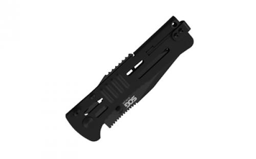 SOG Knives & Tools SlimJim, 3.18" Folding Knife, Clip Point Straight Edge, Bead Blasted Stainless Steel Handle, AUS 8 Steel, Hardcased Black Finish, Black SOG-SJ32-CP