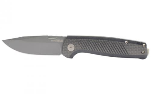 SOG Knives & Tools Terminus SJ, Folding Knife, 2.9 Clip Point Straight Edge, G10 and Carbon Fiber Handle, Cryo S35VN Steel, Titanium Nitride Finish, Black SOG-TM1006-BX