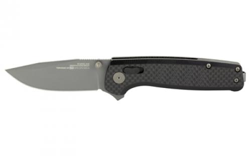 SOG Knives & Tools Terminus XR LTE, Folding Knife, 2.95 Straight Clip Point, Black G10 and Carbon Fiber Frame, CPM S35VN Steel, Titanium Nitride Finish, Graphite SOG-TM1032-BX