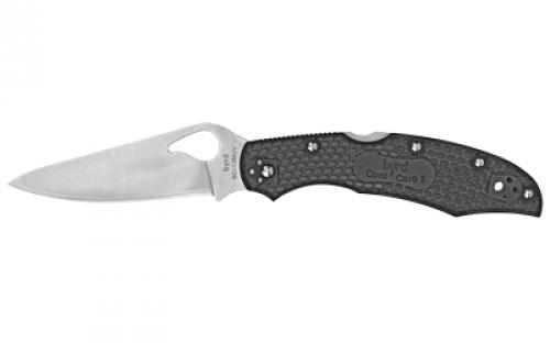 Spyderco Byrd, Cara Cara 2, 3.75 Folding Knife, Lightweight, Black BY03PBK2