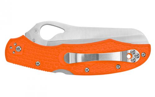 Spyderco Byrd, Cara Cara 2 Rescue, 3.88" Folding Knife, Lightweight, Orange BY17SOR2