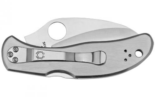 Spyderco Harpy, 2.75" Folding Knife, Hawkbill, SpyderEdge Edge, VG10/Satin, Stainless, Circle Thumb Hole/Pocket Clip C08S
