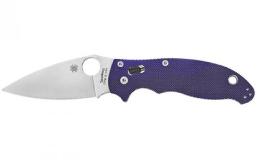 Spyderco Manix 2, 3.375 Folding Knife, CPMS110V, Dark Blue G-10 C101GPDBL2