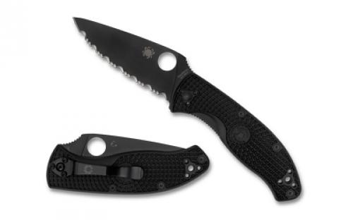Spyderco Tenacious, 3.39 Folding Knife, Black, 8Cr13MoV C122PSBBK