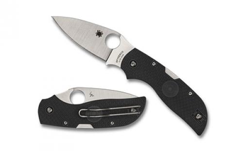 Spyderco Chaparral, Folding Knife, SpyderEdge Serrated Blade, Gray FRN Handle, Satin Finish, Silver, 2.8 Blade Length, XHP Steel C152SGY