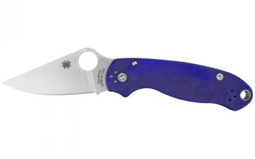 Spyderco Para 3, 2.95 Folding Knife, CPMS110V, Dark Blue G-10 C223GPDBL