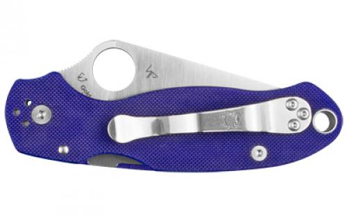 Spyderco Para 3, 2.95" Folding Knife, CPMS110V, Dark Blue G-10 C223GPDBL