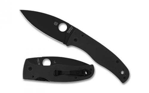Spyderco Bodacious, Folding Knife, SpyderEdge Serrated Blade, Black G-10 Handle, Matte Finish, Black, 3.66 Blade Length, CPM-S30V Steel C263GSBK