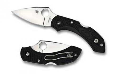 Spyderco Dragonfly 2, 2.25 Folding Knife, Plain Edge, VG-10 Finish, Kraton Handle C28PBK2