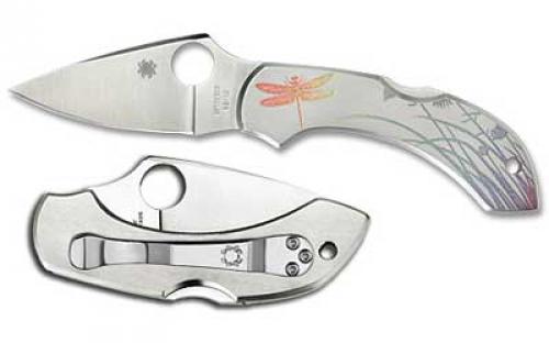 Spyderco Dragonfly, 2.313 Folding Knife, Plain Edge, Dragonfly Etching, VG-10, Stainless C28PT