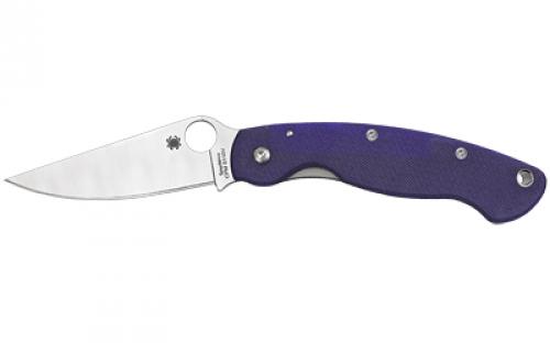 Spyderco Military Model, 4 Folding Knife, CPMS110V, Dark Blue G-10 C36GPDBL