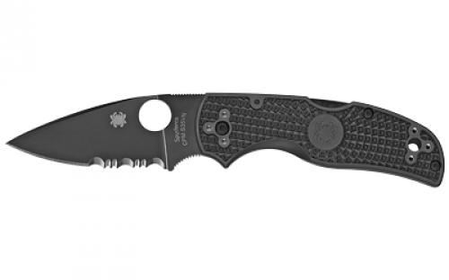 Spyderco Native 5, 2.95 Folding Knife, Black Blade, Lightweight, Black C41PSBBK5