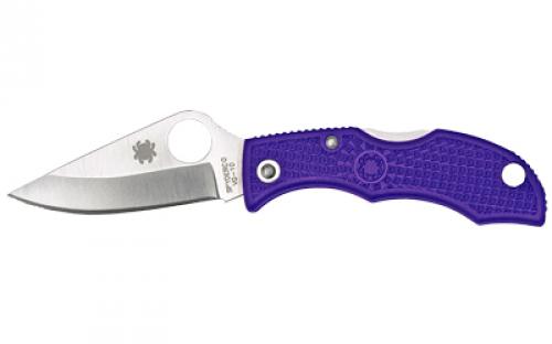 Spyderco Ladybug 3, 1.94 Folding Knife, Clip Point, Plain Edge, VG-10 Purple FRN, Circle Thumb Hole LPRP3