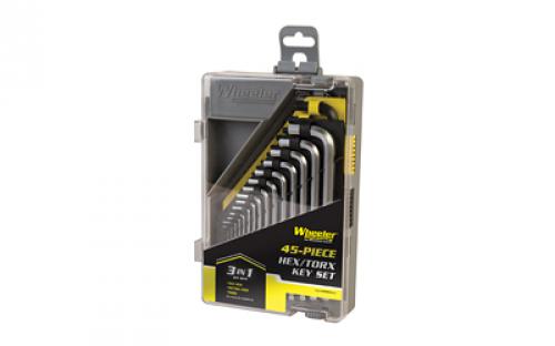 Wheeler Key Set, Tool, 45pc, SAE/Metric/Torx, Black Finish 1081959