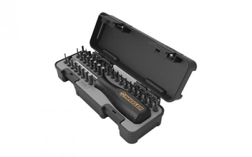Wheeler 36 Piece Spacesaver Driver Set, Includes Bit Driver, 35 Bits and Hard Case, Black 4001005