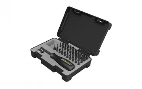 Wheeler Gunsmithing Screwdriver Set, Includes Bit Driver, 42 Bits and Hard Case, Black 4001006