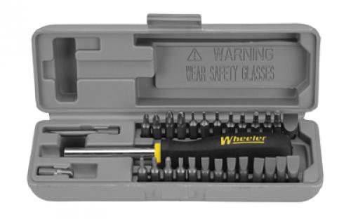 Wheeler Space Saver Gunsmith Screwdriver Set, Tool, With 26 Bits 664507