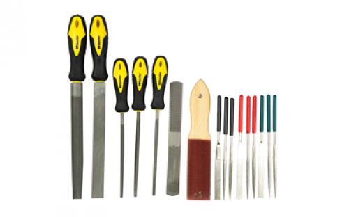Wheeler Professional Gunsmithing File Set, 18 Piece, Includes Carrying Case, Black 710908